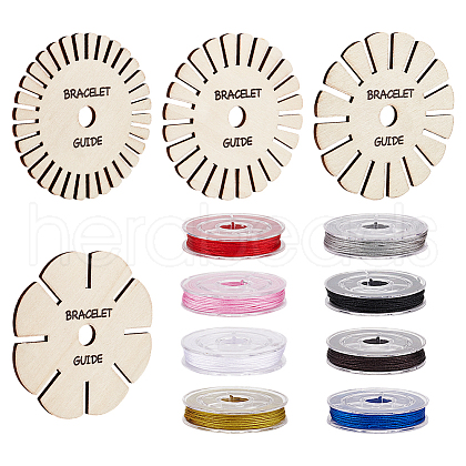 Fingerinspire 8 Rolls 8 Colors Nylon Thread for Jewelry Making DIY-FG0006-88-1