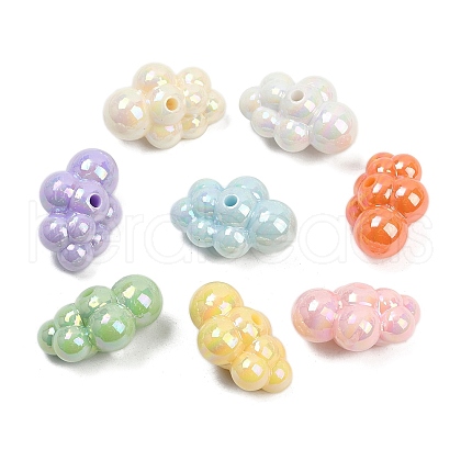 Opaque Acrylic Beads OACR-C022-18-1