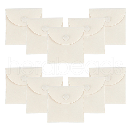 Square Velvet Jewelry Package Bags ABAG-WH0035-055C-03-1