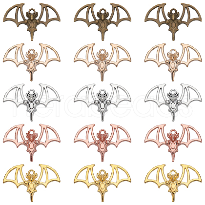 SUNNYCLUE 60Pcs 5 Colors Alloy Pendants FIND-SC0007-26-1