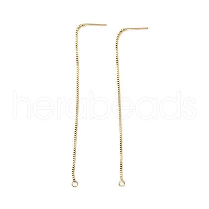 304 Stainless Steel Stud Earring Findings STAS-R164-05G-1