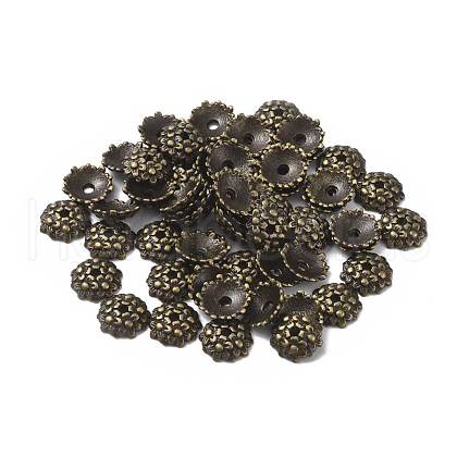 Tibetan Style Alloy Bead Caps MLF1650Y-NF-1