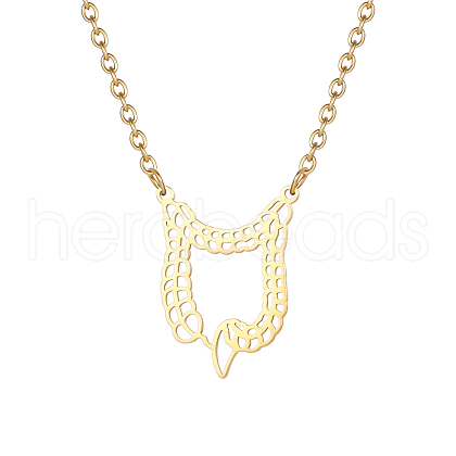 Stainless Steel Irregular Pendant Necklaces for Women TH5959-1-1
