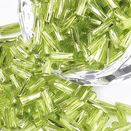 Grade A Twisted Bugle Glass Seed Beads SEED-S021-01B-03-1