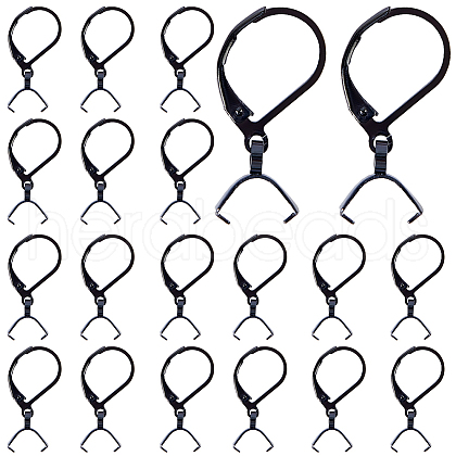 SUNNYCLUE 40Pcs 304 Stainless Steel Leverback Earring Findings STAS-SC0009-31EB-1