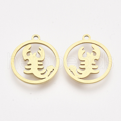 201 Stainless Steel Pendants STAS-T044-112G-1