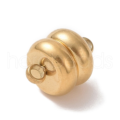 Ion Plating(IP) 304 Stainless Steel Magnetic Clasps with Loops X-STAS-P206-03G-1
