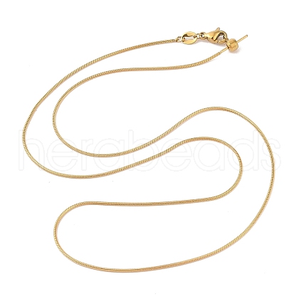 PVD Vacuum Plating 304 Stainless Steel Snake Chain Necklace STAS-M065-20G-1