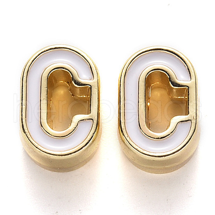 Rack Plating Alloy Enamel Beads ENAM-S122-033C-NR-1
