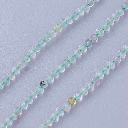 Natural Fluorite Beads Strands G-F619-01-2mm-1