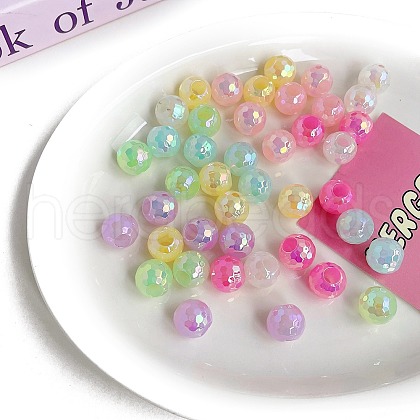 Opaque Acrylic Beads OACR-F010-29-1