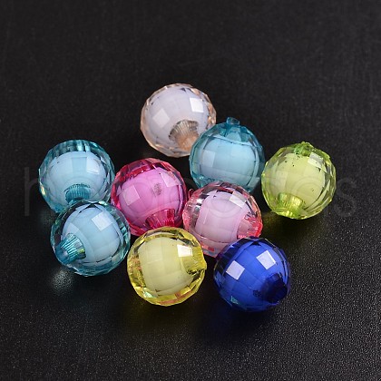 Transparent Acrylic Beads X-TACR-S086-10mm-M-1