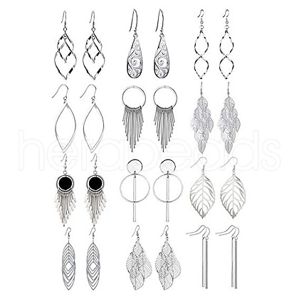 12Pairs Alloy Earring Sets FS-WGA2EC8-02-1