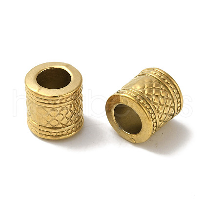 Ion Plating(IP) 304 Stainless Steel European Beads STAS-K285-09G-1