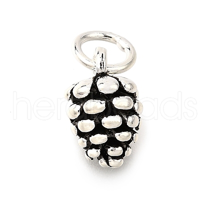 925 Sterling Silver Pinecone Charms STER-D306-07AS-1