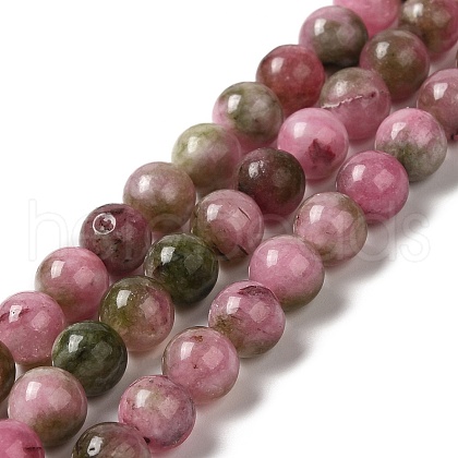 Natural Dyed White Jade Beads Strands G-M402-C03-13-1