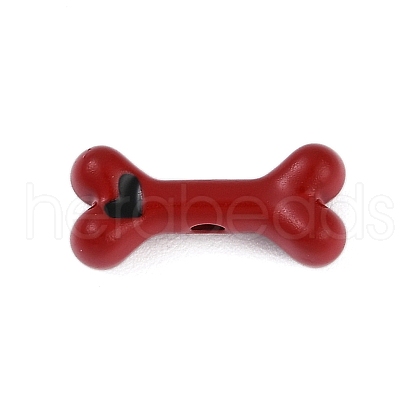 Rack Plating Spray Painted Alloy Enamel Beads PALLOY-P309-07C-1