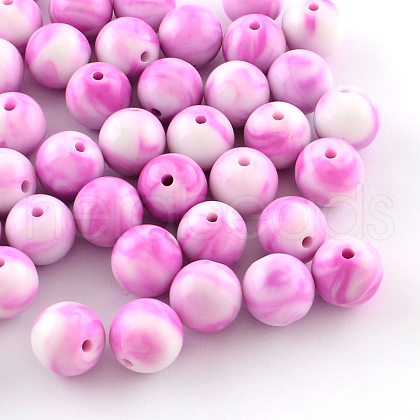 Opaque Acrylic Beads SACR-R853-8mm-205-1