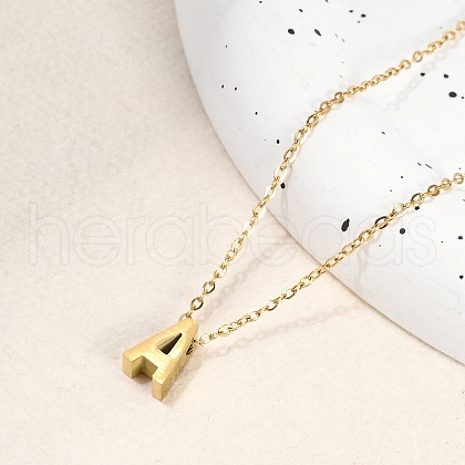 Ion Plating(IP) 304 Stainless Steel Pendant Necklaces NJEW-R050-01G-01-1