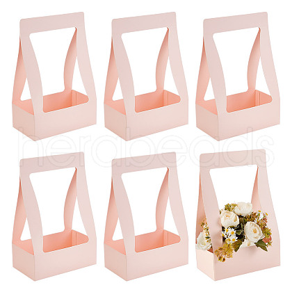 Transparent Rectangle Paper Bouquet Packaging Bags AJEW-WH0473-80A-1
