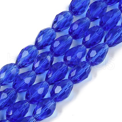 Transparent Glass Beads Strands EGLA-N013-T8mm-D11-1