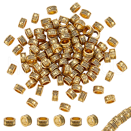   100Pcs Tibetan Style Alloy European Beads DIY-PH0023-44B-1