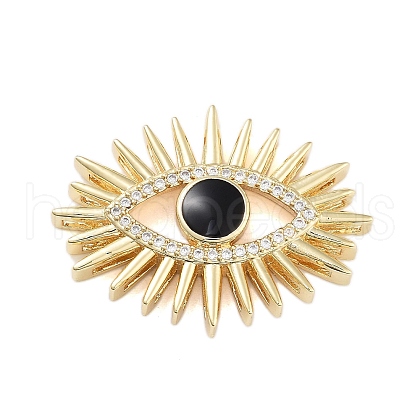 Rack Plating Brass Enamel Cabochons KK-B097-04G-1
