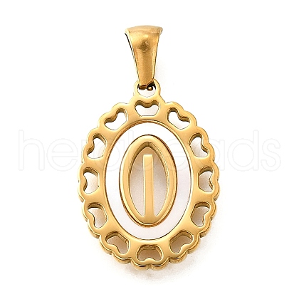 Golden 304 Stainless Steel Pendants STAS-K300-02G-I-1