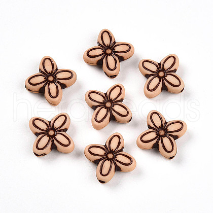 Opaque Acrylic Beads SACR-T017-21-1