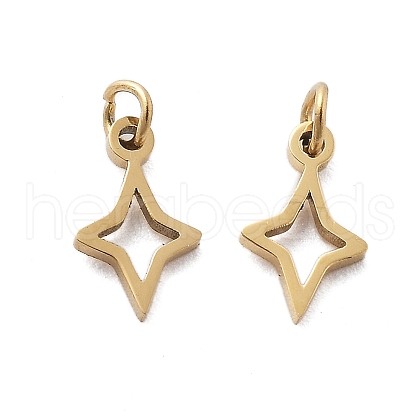 304 Stainless Steel Charms STAS-M111-39G-1