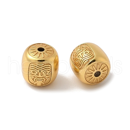 Matte Gold Color 925 Sterling Silver Beads STER-R014-12G-1