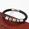 Braided Microfiber Leather Cord Bracelets BJEW-D304-16P-02-5