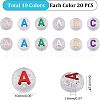 CHGCRAFT Plating Transparent Acrylic Beads MACR-CA0001-01-2
