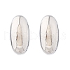 Oval Brass Stud Earrings EJEW-Q015-20B-P-4