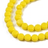 Opaque Solid Color Glass Beads Strands GLAA-N052-05A-A05-3