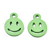 Spray Painted Alloy Charms X-PALLOY-T075-121A-RS-3