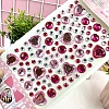 Acrylic Rhinestone Stickers PW-WG57661-02-1