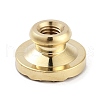Texture Theme Round Brass Stamp Head AJEW-M036-01D-G-3