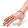 Natural Green Aventurine Beaded Stretch Bracelet BJEW-JB08483-03-3