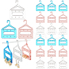   24Pcs 3 Colors 8-Hole Mini Acrylic Earring Hanger EDIS-PH0001-84-1