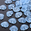 Transparent Baking Painted Imitation Jade Glass Pendants DGLA-Q025-001E-2