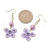Glass Dangle Earrings EJEW-MZ00259-02-3