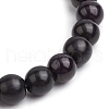 Synthetic Turquoise Beaded Stretch Bracelets for Women Men BJEW-JB11551-02-4
