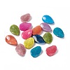 Crackle Opaque Acrylic Beads OACR-C006-48-1