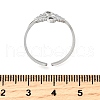 304 Stainless Steel Adjustable Cuff Rings RJEW-S628-03P-3