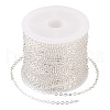 Brass Coated Iron Flat Cable Chains CH-TAC0007-02S-11