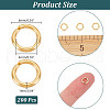 Unicraftale 304 Stainless Steel Open Jump Rings STAS-UN0017-53G-3