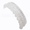 3Pcs Round Synthetic Quartz Crystal Beads Stretch Bracelets BJEW-JB10962-5