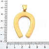 304 Stainless Steel Rhinestone Pendants STAS-V008-36G-3