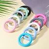 9Pcs Ring Food Grade Eco-Friendly Silicone Focal Beads JX895J-5